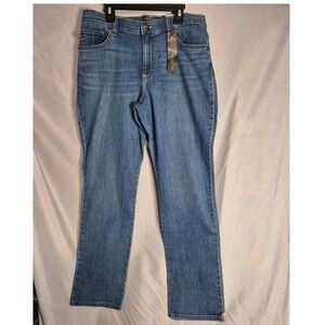 Lee Meridian Medium Wash Relaxed Fit Straight Leg Mid Rise Jeans‎ size 10